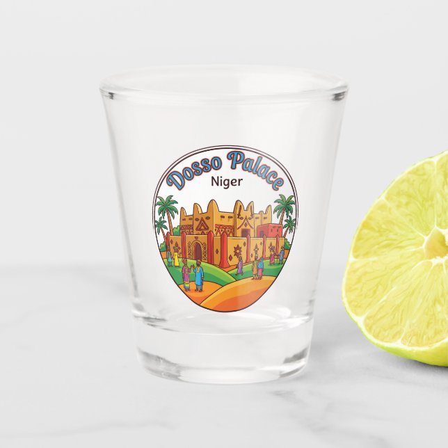 Dosso Palace Niger Shot Glass (Front)