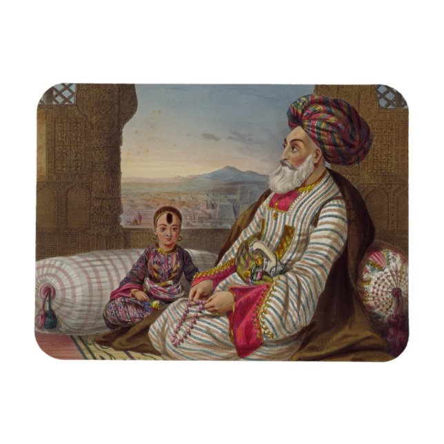 Dost Mahommed (1793-1863) King of Caubul and his Y Magnet (Horizontal)