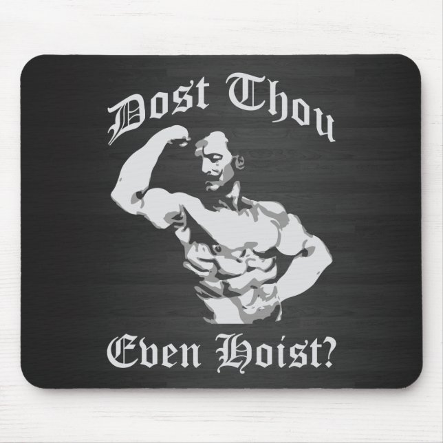 Dost Thou Even Host? Eugen Sandow - Bodybuilding Mouse Pad (Front)