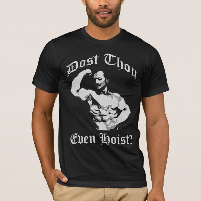 Dost Thou Even Host? Eugen Sandow - Bodybuilding T-Shirt (Front)