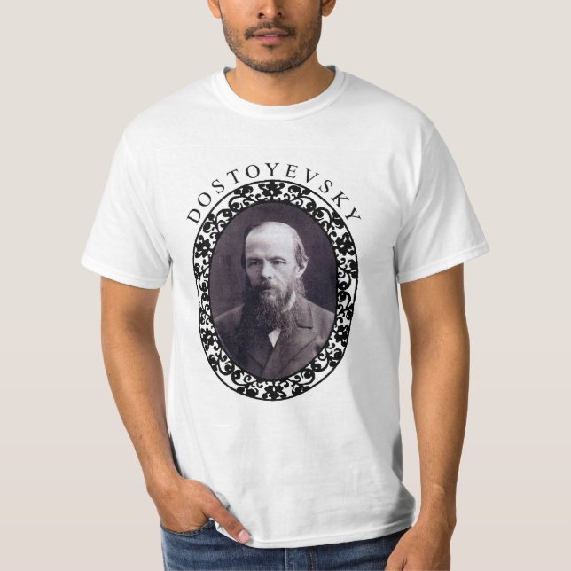 Dostoyevsky Men's White T-Shit T-Shirt (Front)