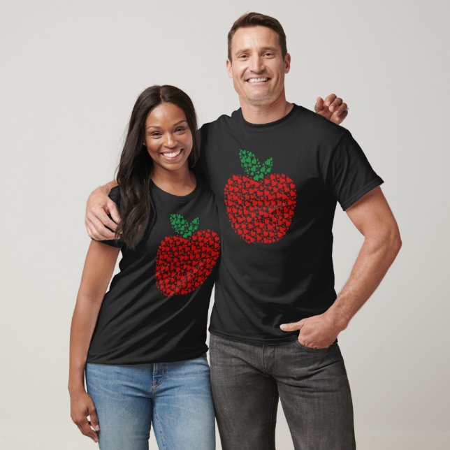 Dot Apple Art Teacher Teaching Funny Dot Art T-Shirt (Unisex)