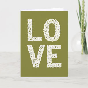 Dot Art Love Greeting Card