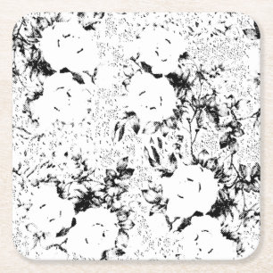 Dot, Black Cow Paper Coaster