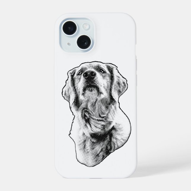 Dot Charm, Silent Winter iPhone 15 Case (Back)