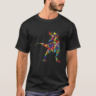 Dot Day Dinosaur Colorful Trex Dinosaur polka Dot T-Shirt