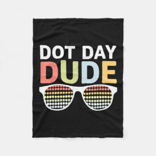 Dot Day For Kids Boys Girls Youths Dotted Dude Gle Fleece Blanket