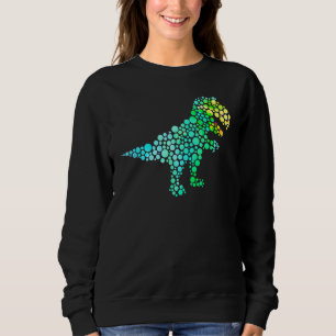 Dot Day T Rex Dinosaur Lover Polka Dot Pattern Int Sweatshirt