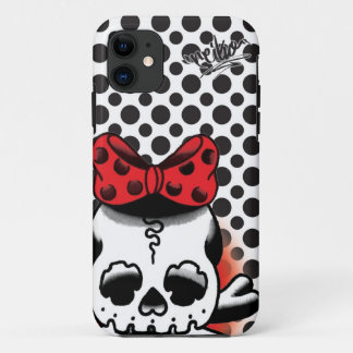 Dot Dokuro-Chan White iPhone 11 Case