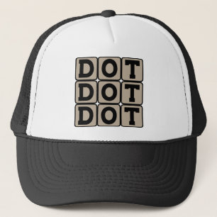 Dot Dot Dot, Ellipsis Trucker Hat