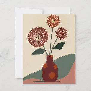 Dot Dot Flower #010 Postcard