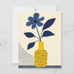 Dot Dot Flower #015 Postcard