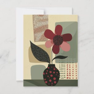 Dot Dot Flower #020 Postcard