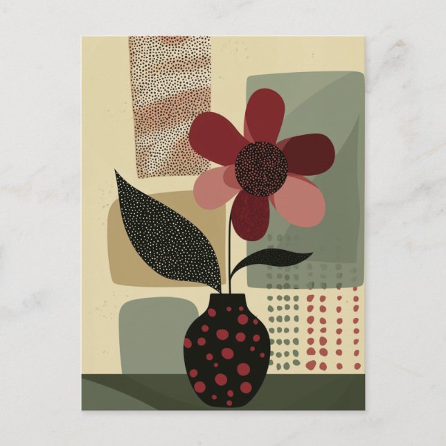 Dot Dot Flower #020 Postcard (Front)