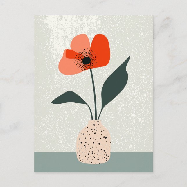 Dot Dot Flower #023 Postcard (Front)