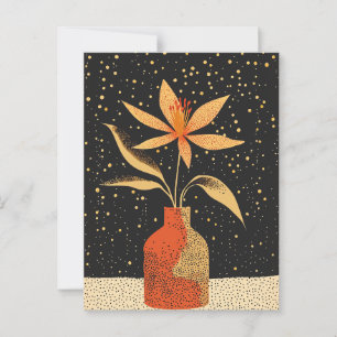 Dot Dot Flower #025 Postcard