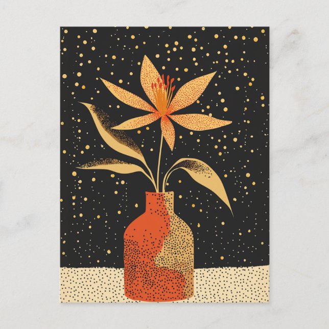 Dot Dot Flower #025 Postcard (Front)