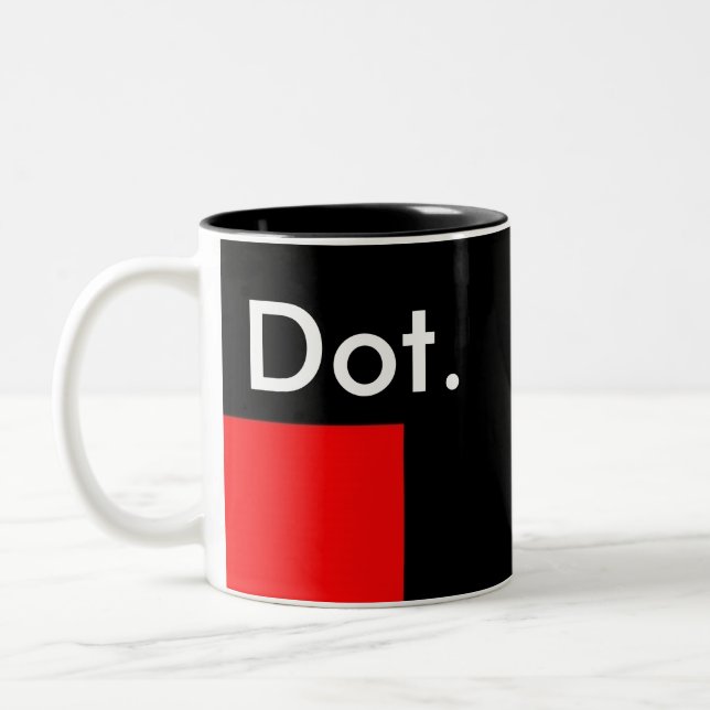 Dot.   Dot. Two-Tone Coffee Mug (Left)