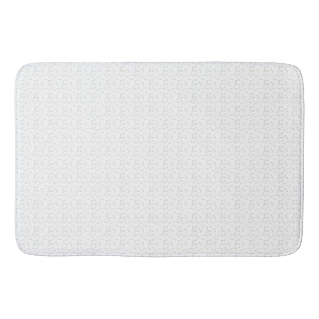 Dot, Dove Grey Bath Mat (Front)