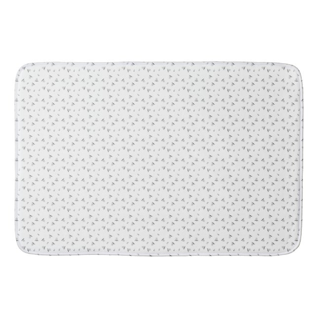 Dot, Grey Nickel Bath Mat (Front)