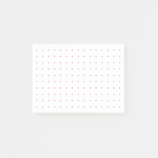 Dot-Grid/Bullet 4x3 (Red Dots) Post-it Notes