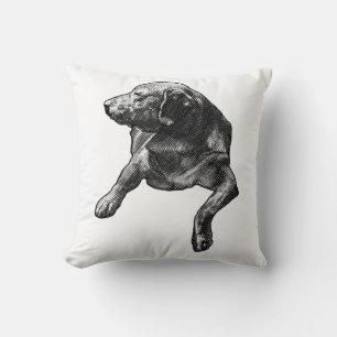 Dot-Kissed Study for Winter Rooms Cushion