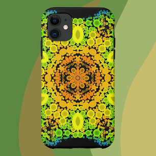 Dot Mandala Flower Orange Yellow Green and Blue