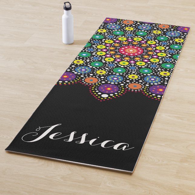 Dot Mandala Yoga Mats (In Situ)