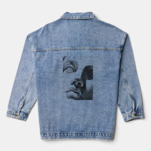 Dot Matrix Art: Classical Marble Face Denim Jacket