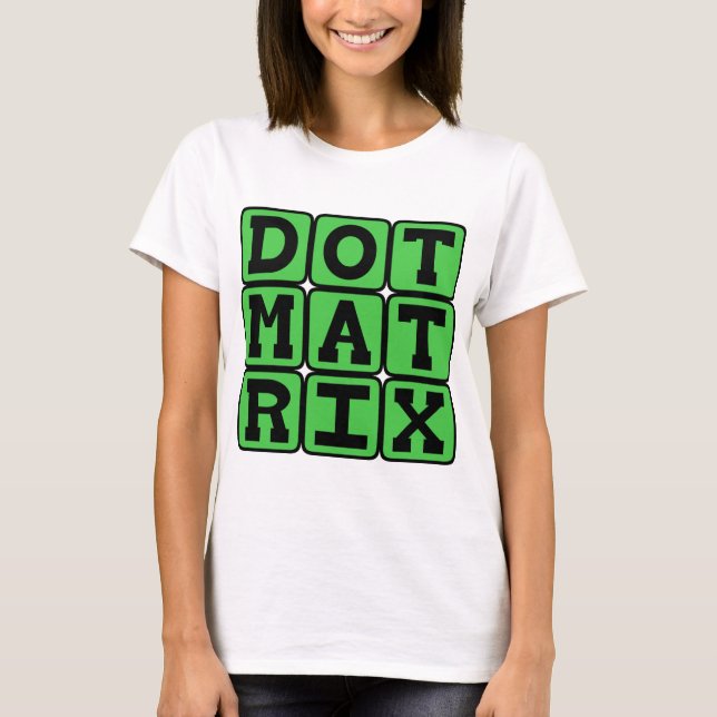 Dot Matrix, Patterned Array T-Shirt (Front)