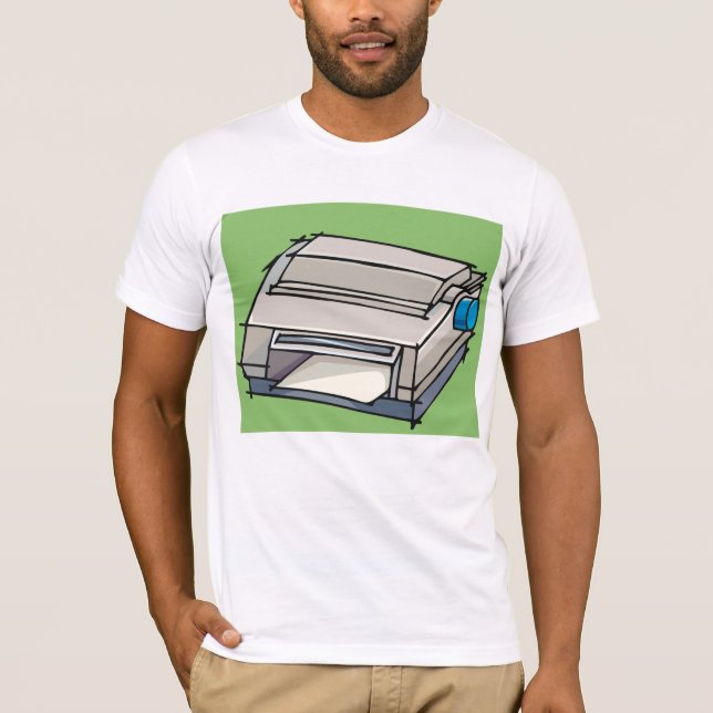 Dot Matrix Printer Mens T-Shirt (Front)