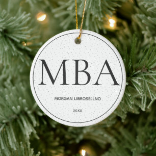 Dot MBA Graduation Ceramic Ornament