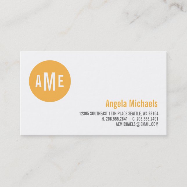 Dot Monogram Calling Card (Front)