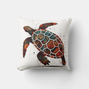 Dot Mosaic Turtle Cushion