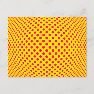 Dot Optical Illusion Postcard
