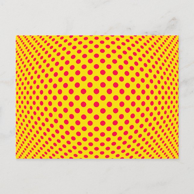 Dot Optical Illusion Postcard (Front)