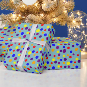 Dot Parade rainbow colours Wrapping Paper