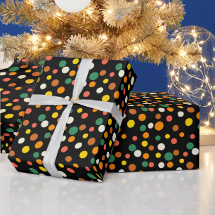 Dot Parade Spice colours Wrapping Paper