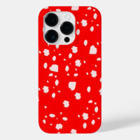 dot pattern with red toadstool mushroom