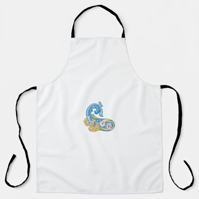 Dot, Sherpa Blue, Golden Sand Design Apron (Front)