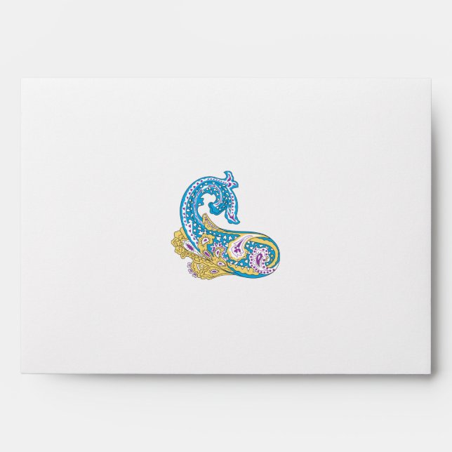 Dot, Sherpa Blue, Golden Sand Design Envelope (Front)