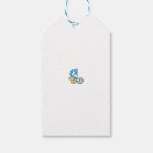 Dot, Sherpa Blue, Golden Sand Design Gift Tags