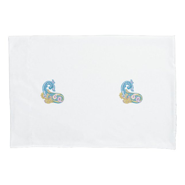 Dot, Sherpa Blue, Golden Sand Design Pillowcase (Front)