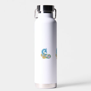 Dot, Sherpa Blue, Golden Sand Design Water Bottle