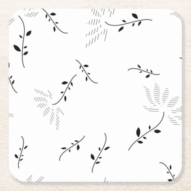 Dot, Snow Drift Paper Coaster (Front)
