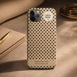 Dot-to-Dot Minimalist Light Beige Business Logo iPhone 11 Pro Case
