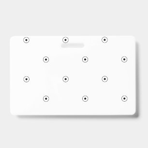 Dot, White Smoke ID Badge