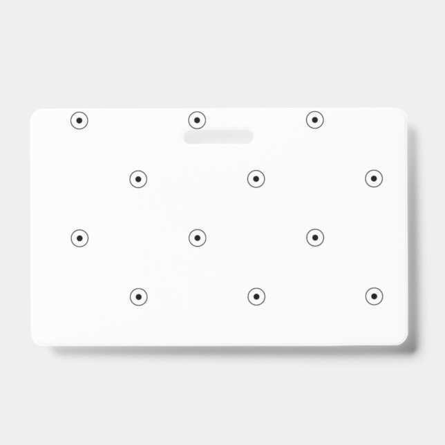 Dot, White Smoke ID Badge (Front)