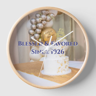 dotCATHOLIC Blessed Favored Wall Clock 10" #350710