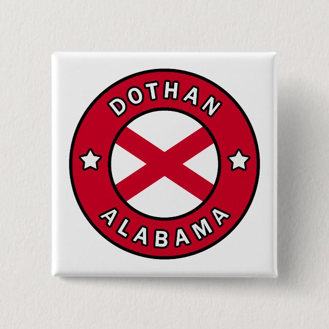 Dothan Alabama 15 Cm Square Badge (Front)